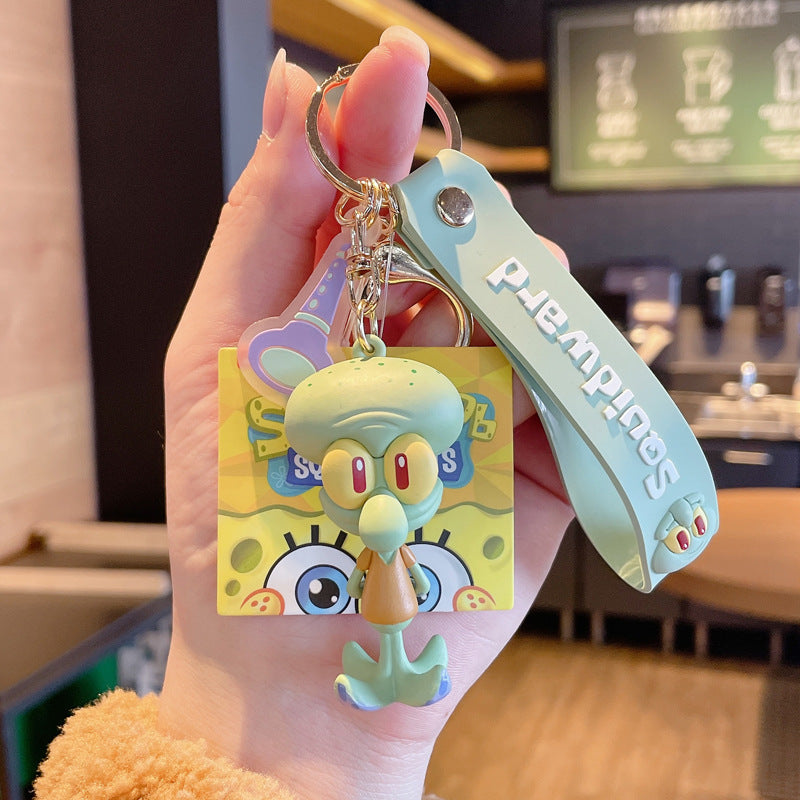 Cartoon Cartoon SpongeBob Pie Star Doll Lovely Bag IP Authorization Pendant Keychain