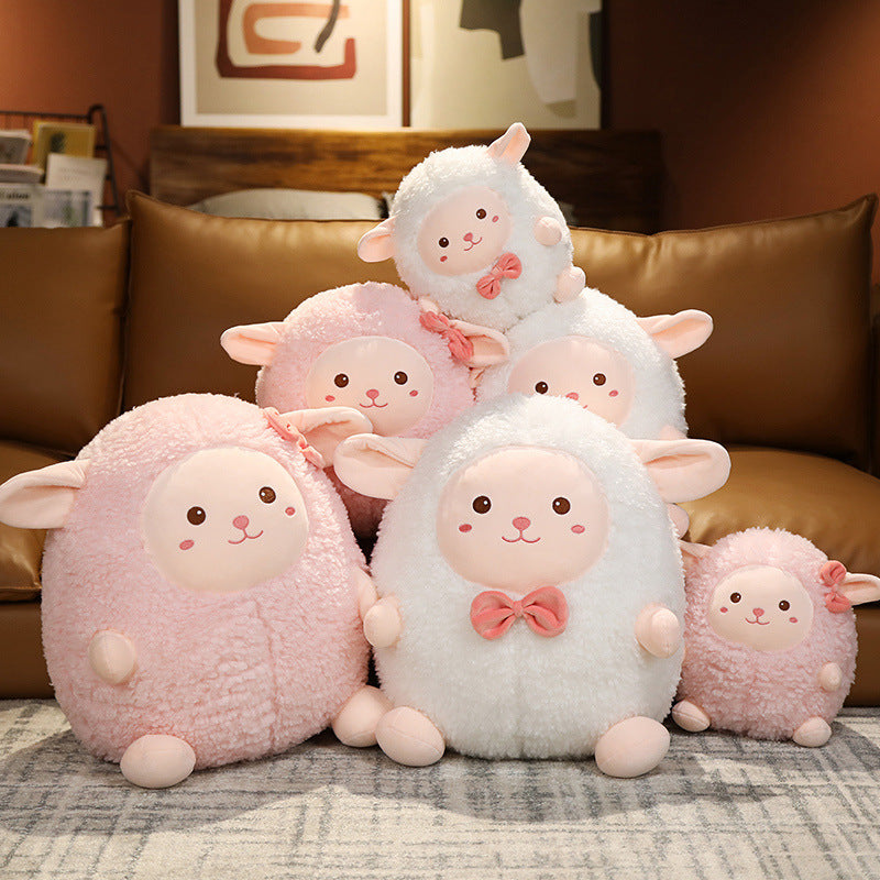 Creative Lamb Doll Plush Toys Ball Alpaca Children Cute Pillow Logo Girls' Gifts