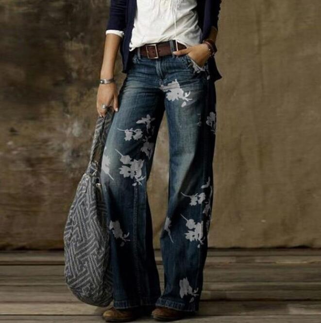 Large Size Women's Casual Pants Wide Leg Pants Trousers