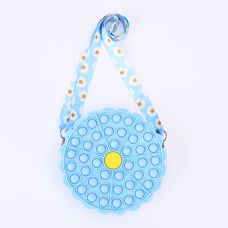 Large Crossbody Bag Toys Bag Silicone Squeeze Bubble Pressure Reduction Toy Mobile Phone Bag