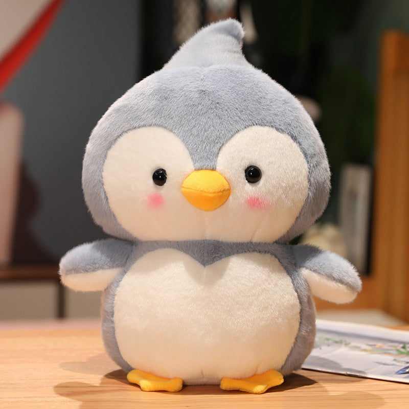 Cute Peach Penguin Doll Plush Toys Child Comforter Toy Sleeping Companion Doll Girl's Birthday Gift