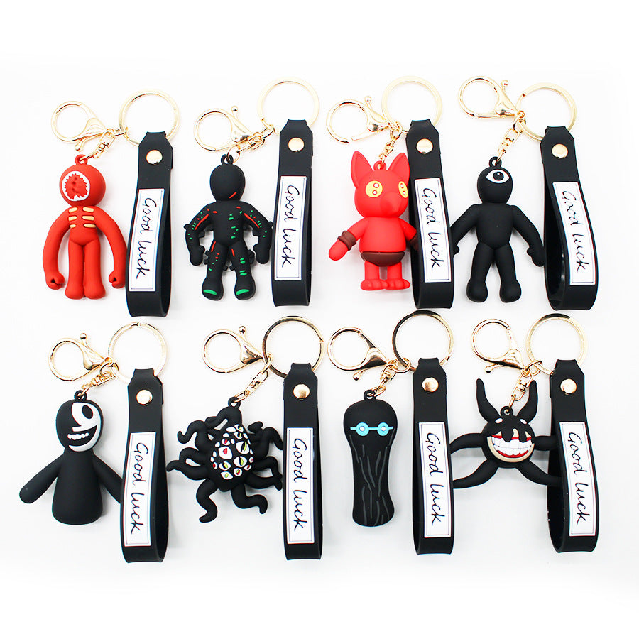 Escape from the Gate Keychain Doors Roblox Figure Game Monster Doll Pendant