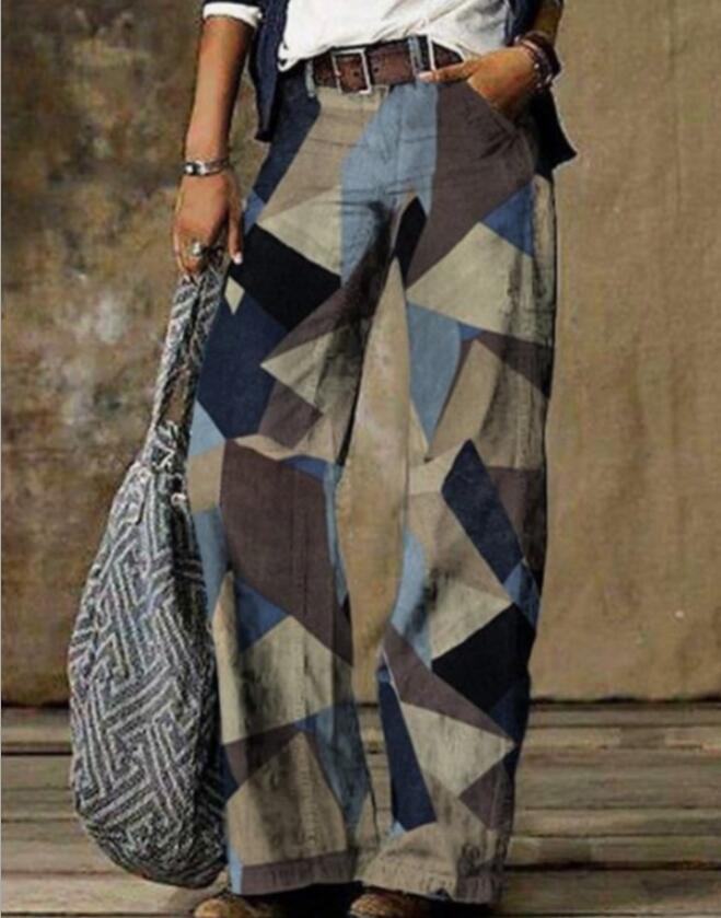 Large Size Women's Casual Pants Wide Leg Pants Trousers