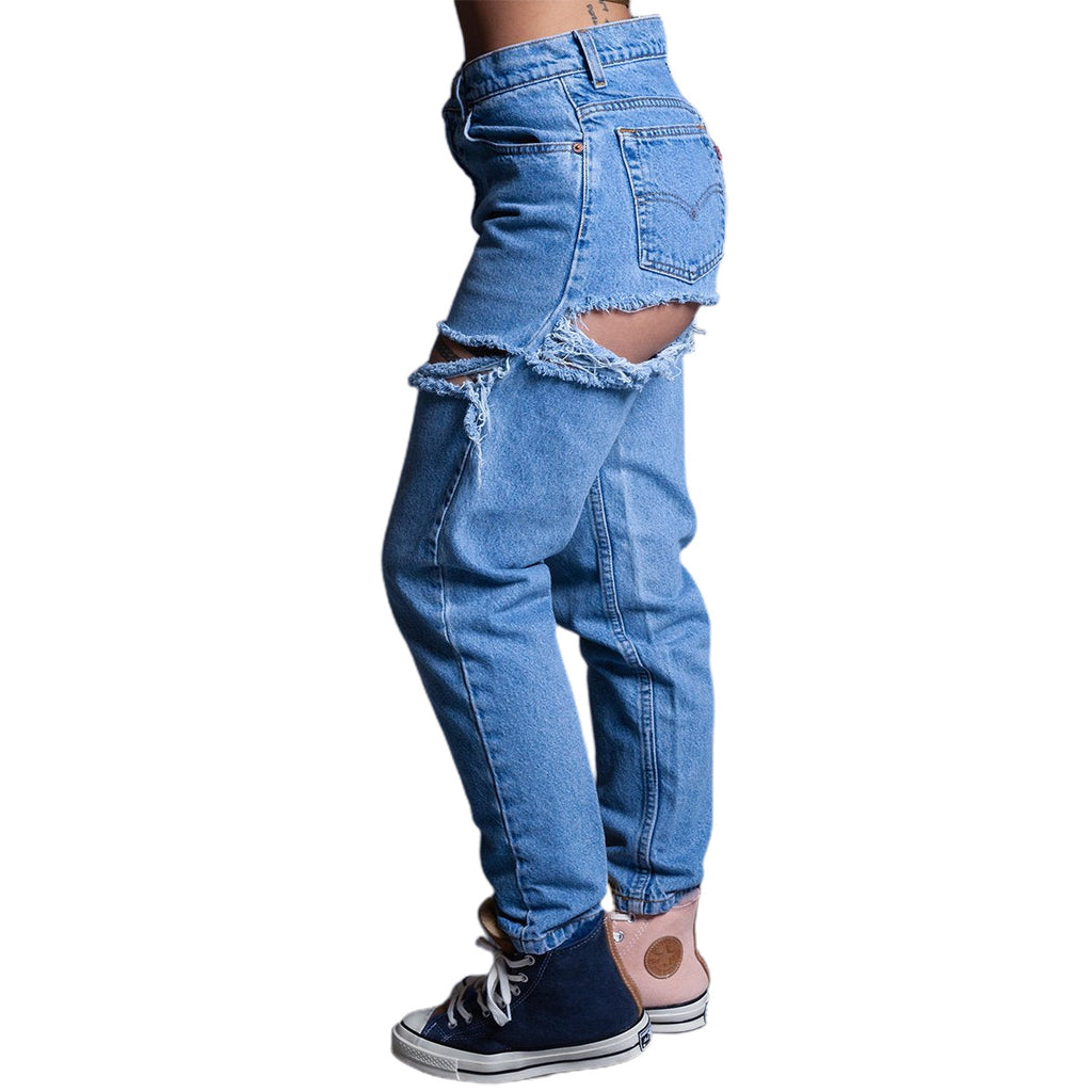 Bestseller Ripped Jeans Women's Washed High Waist Loose Jeans