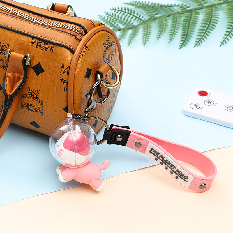 Mask Space Kitten Key Buckle Cute Automobile Hanging Ornament Exquisite Bag Ornaments Crane Machine Gift