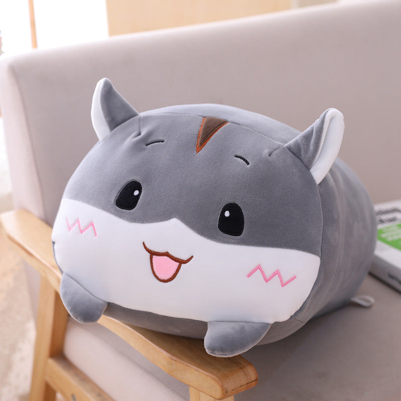 Cartoon Animal Long Pillow Plush Toy Doll Dumpling Pillow Gift Girl Cute Toy