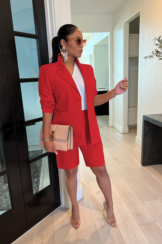 Coat Shorts Two-Piece Suit Spring and Summer Leisure