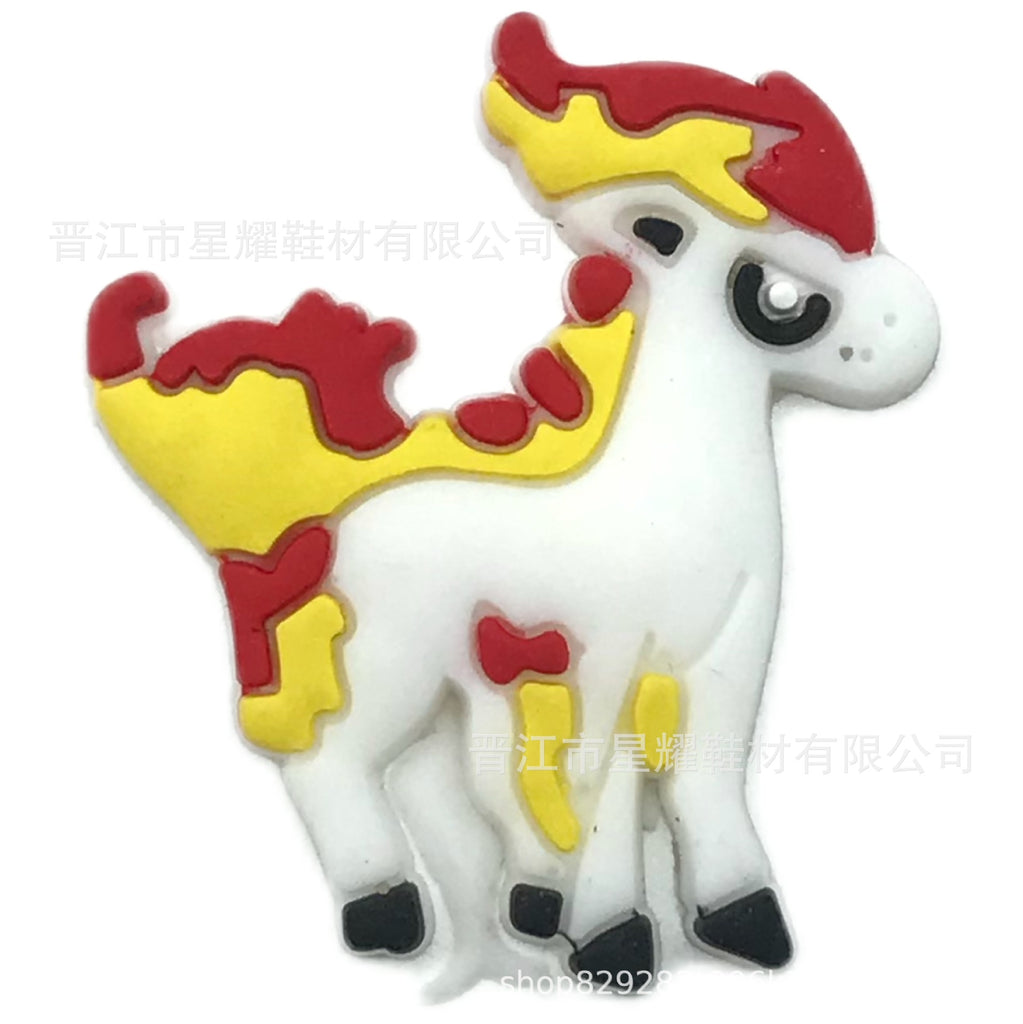 Pokémon PVC Soft Rubber Hole Shoes Decorative Buckle Hole Shoes Shoe Ornament Shoe Buckle Accessories