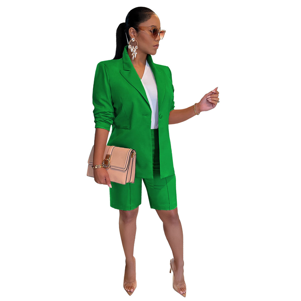 Coat Shorts Two-Piece Suit Spring and Summer Leisure