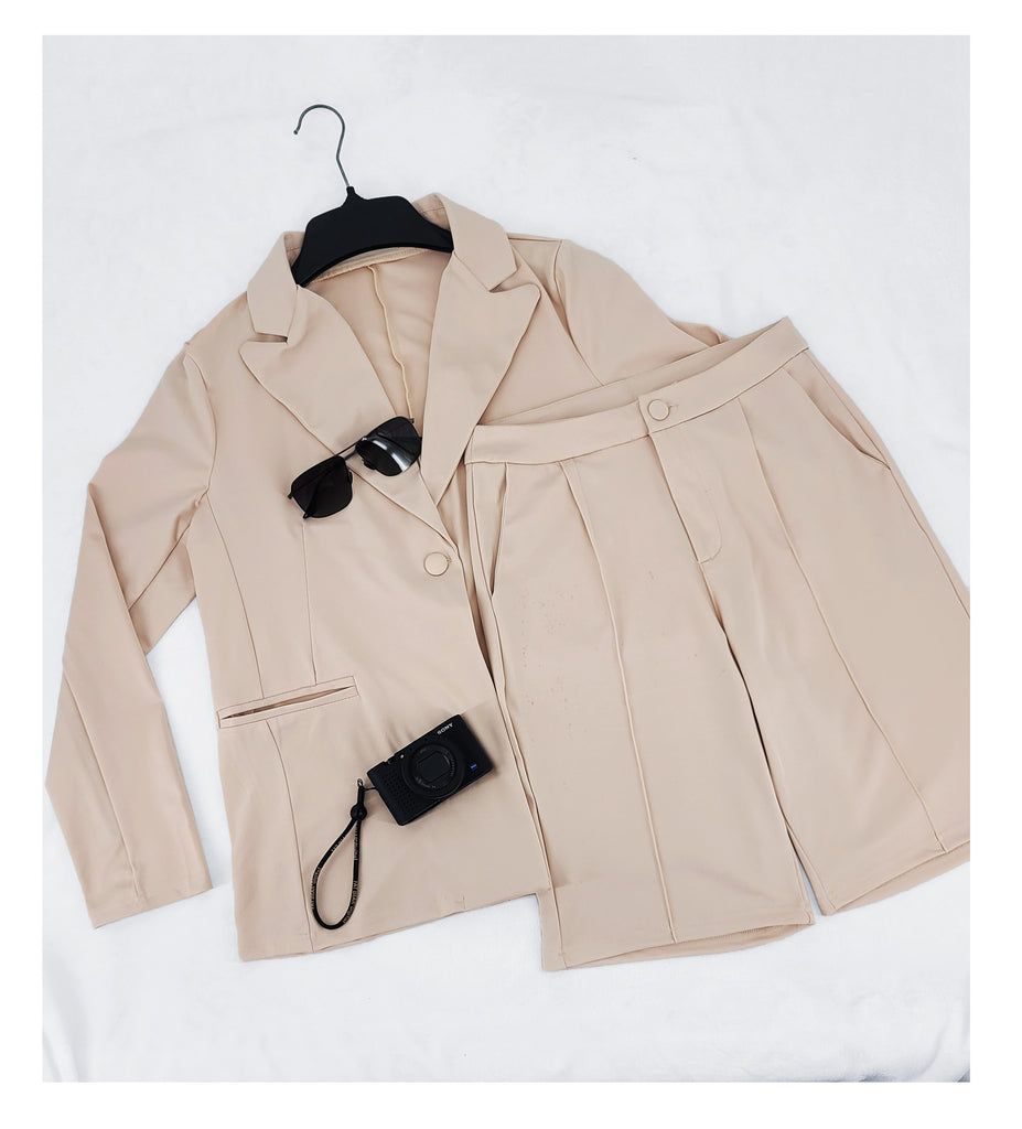 Coat Shorts Two-Piece Suit Spring and Summer Leisure