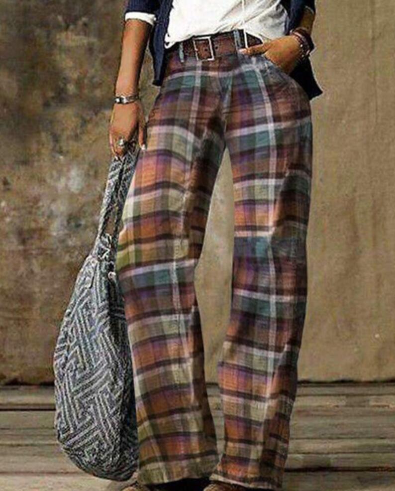 Large Size Women's Casual Pants Wide Leg Pants Trousers