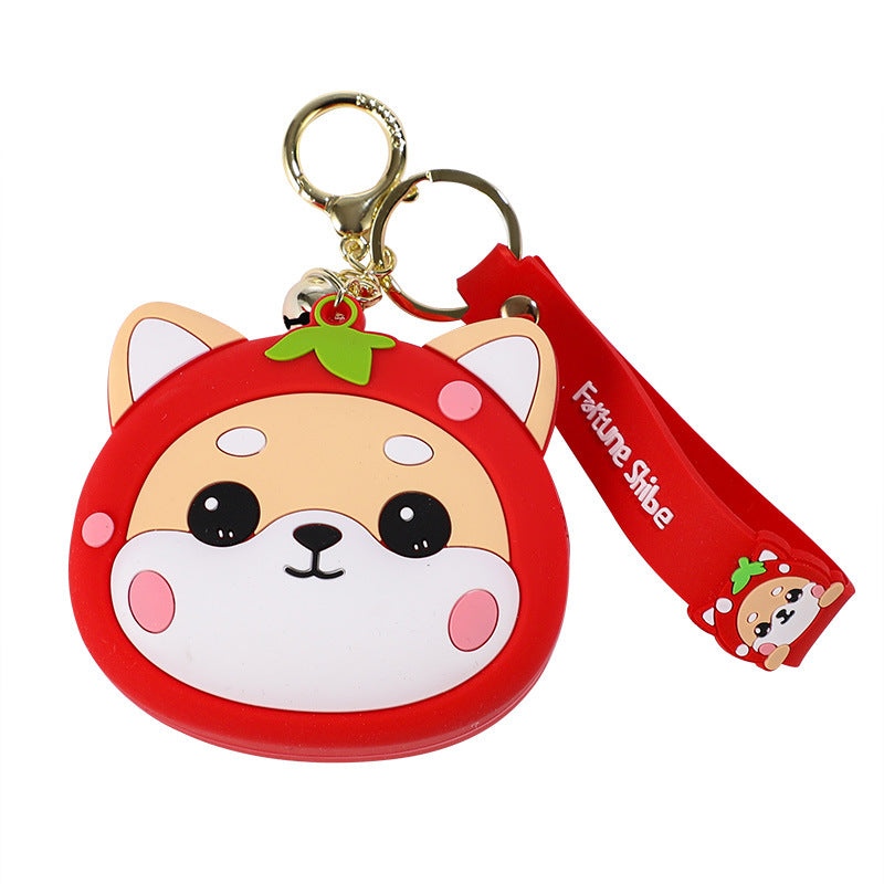 Silicone Small Caichai Coin Purse Keychain Cute Pendant Earphone Lipstick Pack Small Change Storage Gift