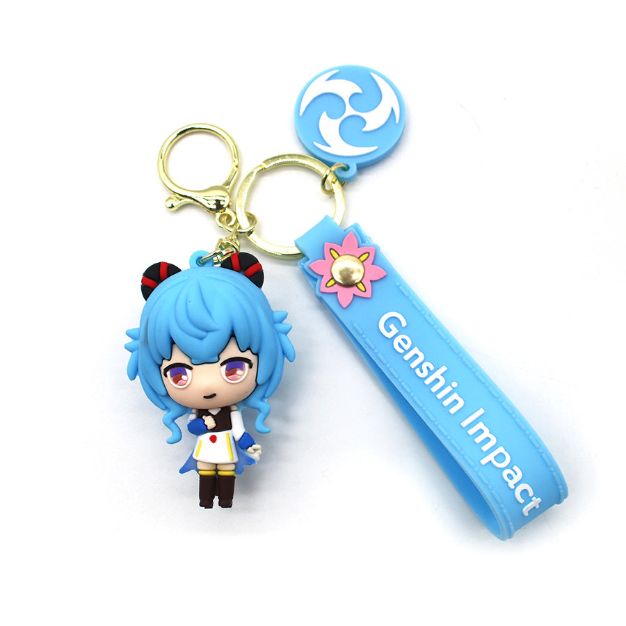 Cartoon Cute Version Original God Yuan God Keychain 12 Cute Goddess Key Chain Cartoon Doll Ins Couple Pendant