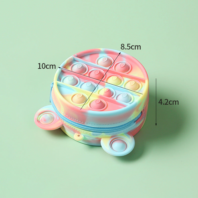 Silicone Coin Purse Deratization Pioneer Puzzle Pressure Relief Compressable Musical Toy Coin Purse