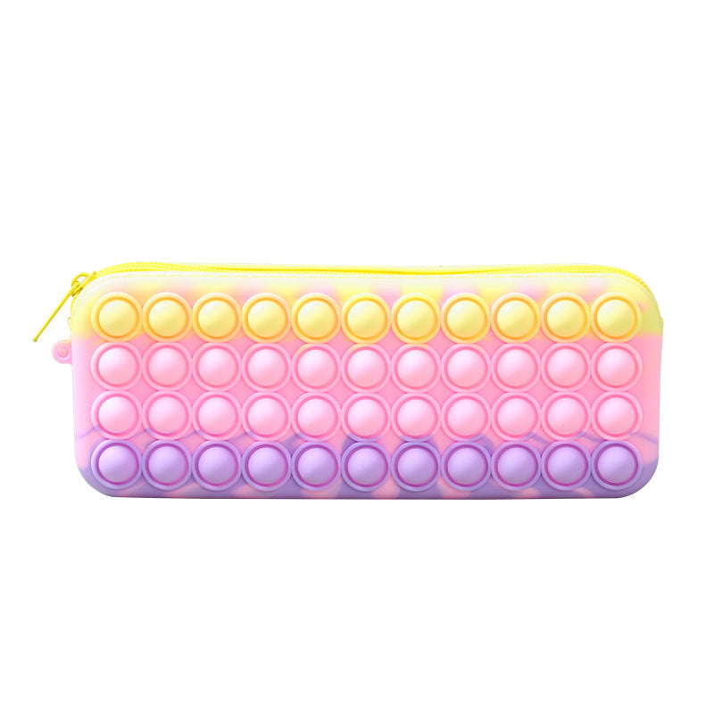 Rat Killer Pioneer Decompression Bubble Music Silicone Pencil Case Primary School Stationery Box Children's Pencil Case