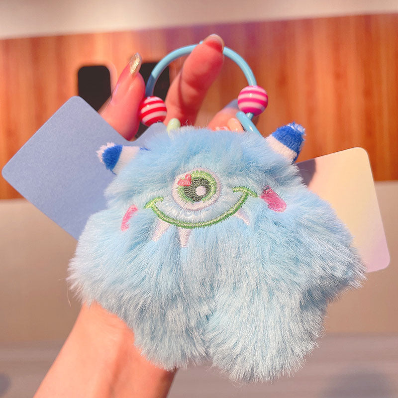 Cute Plush Monster Elf Mobile Phone Charm Small Pendant Creative Keychain Gift IP Authorization Ornaments