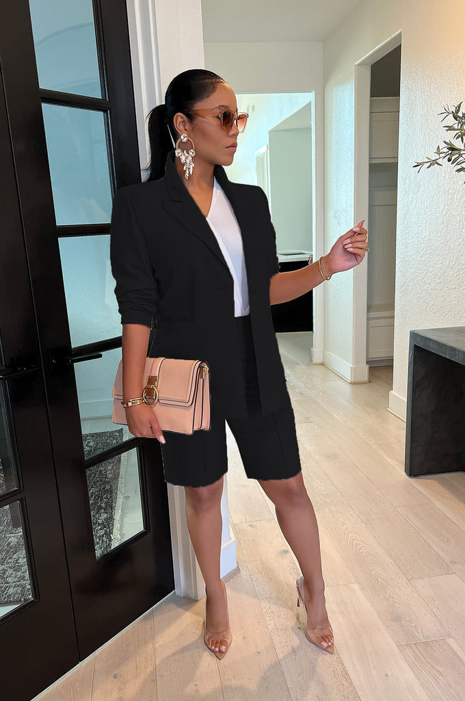 Coat Shorts Two-Piece Suit Spring and Summer Leisure