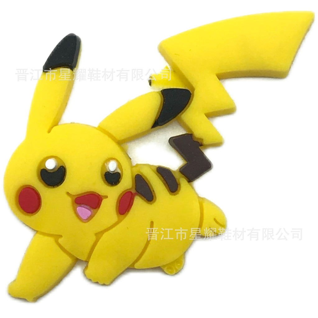 Pokémon PVC Soft Rubber Hole Shoes Decorative Buckle Hole Shoes Shoe Ornament Shoe Buckle Accessories