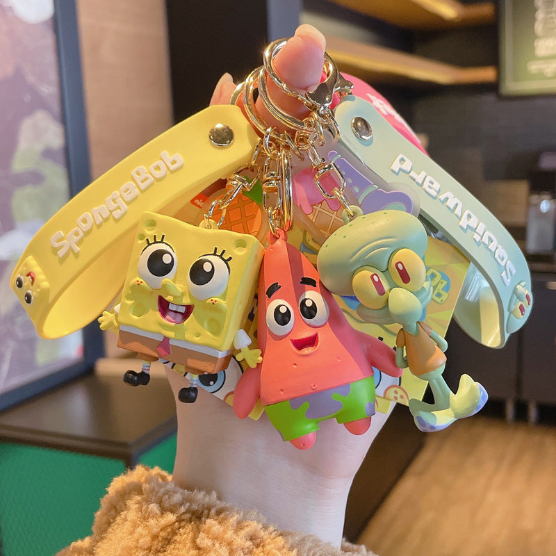 Cartoon Cartoon SpongeBob Pie Star Doll Lovely Bag IP Authorization Pendant Keychain