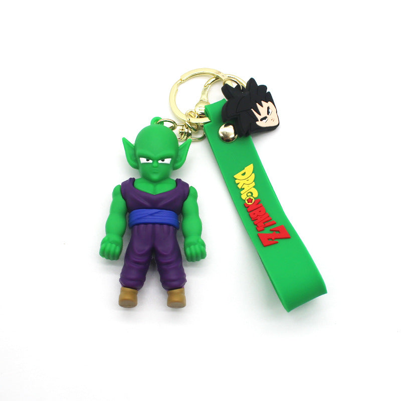 Dragon Ball Keychain Jibeta Wukong Key Pendants Sai Ya People Epoxy Doll Key Ring Bag Ornaments