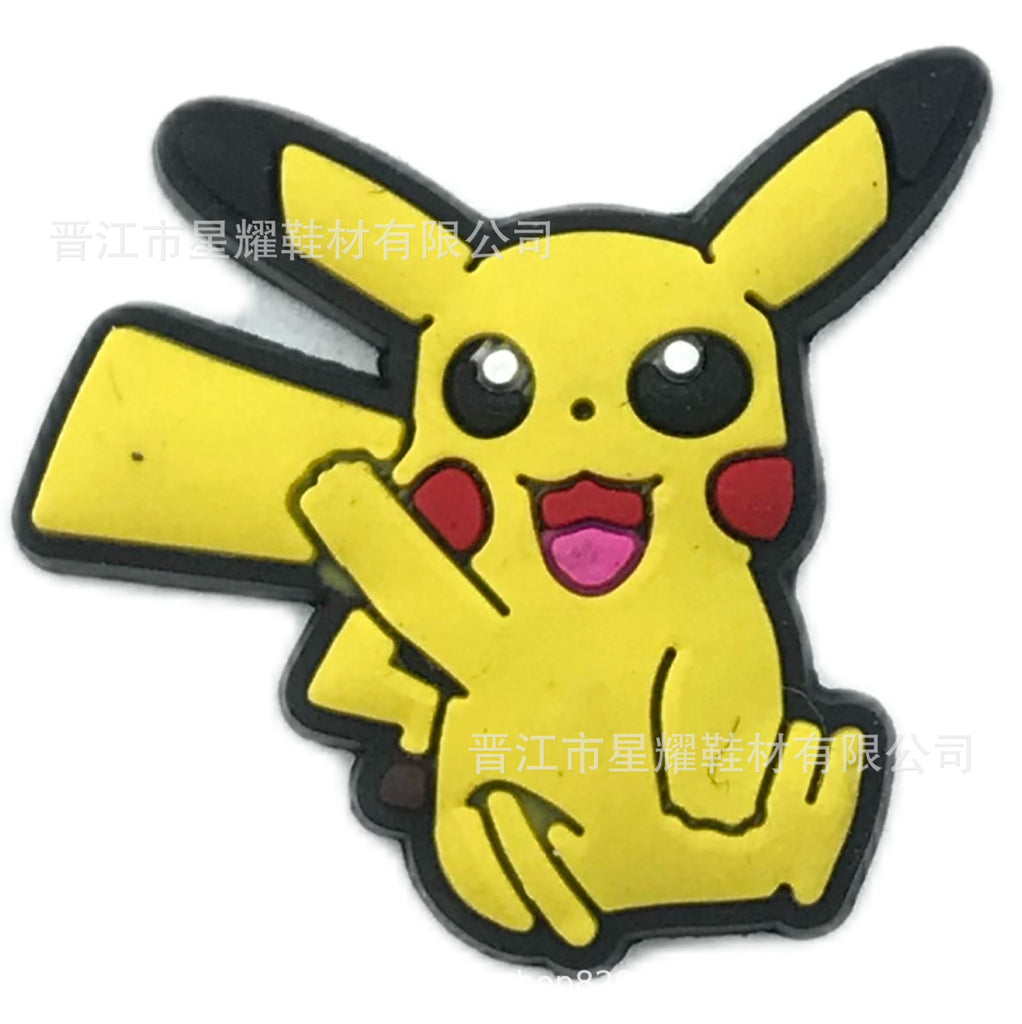 Pokémon PVC Soft Rubber Hole Shoes Decorative Buckle Hole Shoes Shoe Ornament Shoe Buckle Accessories