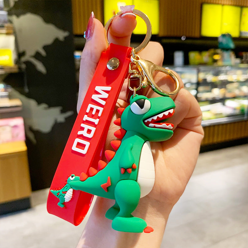 Dinosaur Doll Keychain Automobile Hanging Ornament Cartoon Key Chain Gift Bag Ornaments Creative Trending