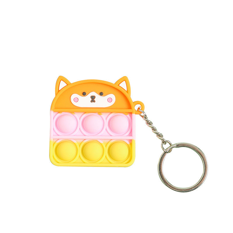 Mini Pendant Toy Rat Killer Pioneer Keychain Bubble Music Puzzle Pressure Relief Silica Gel Key Chain