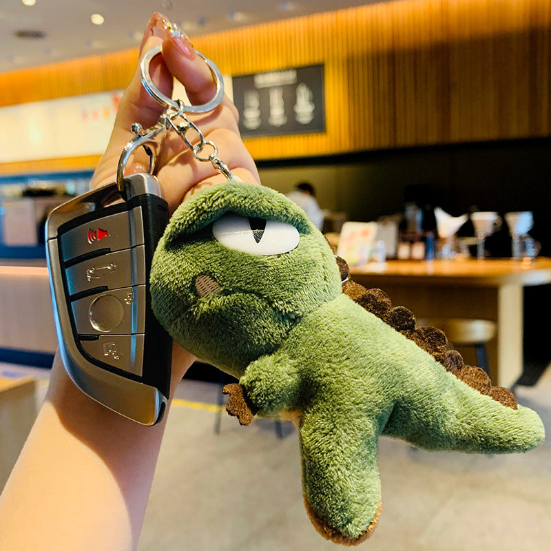 Creative Cartoon Ins Style Trendy T-shirt Plush Frog Series Car Key Ring Bag Pendant Accessories Gift