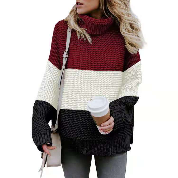 Women's Turtleneck Sweater Amazon Oversized Pullover