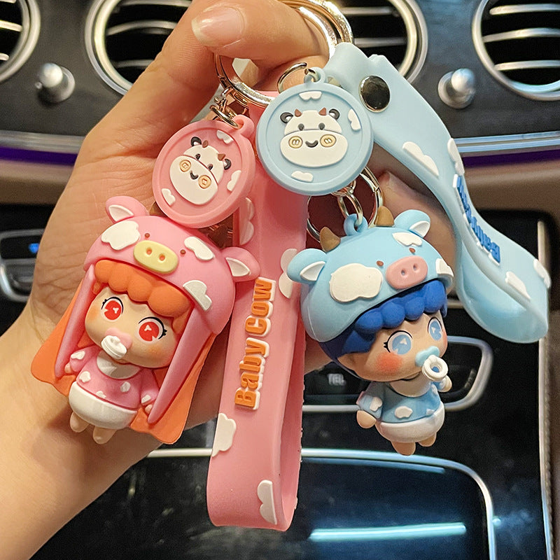 Baby Pacifier Car Key Ring Cute Fashion Couple Handbag Pendant Little Creative Gifts Hanging Ornaments