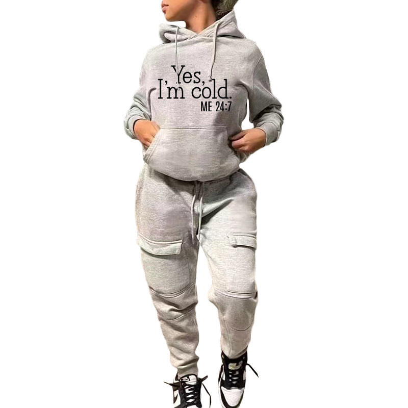 Bestseller Fashion Casual Sweater Two-Piece Sports Suit