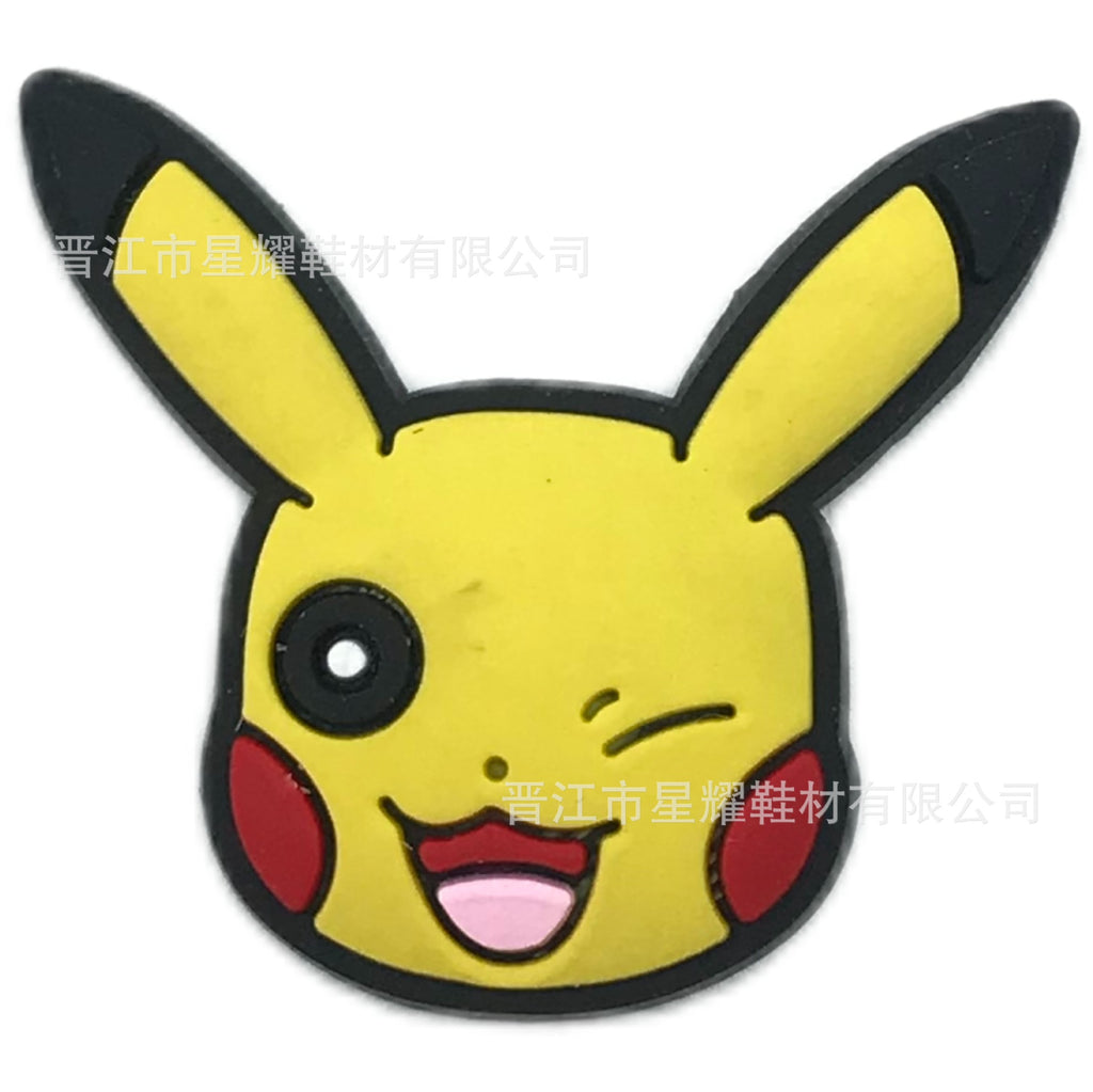 Pokémon PVC Soft Rubber Hole Shoes Decorative Buckle Hole Shoes Shoe Ornament Shoe Buckle Accessories
