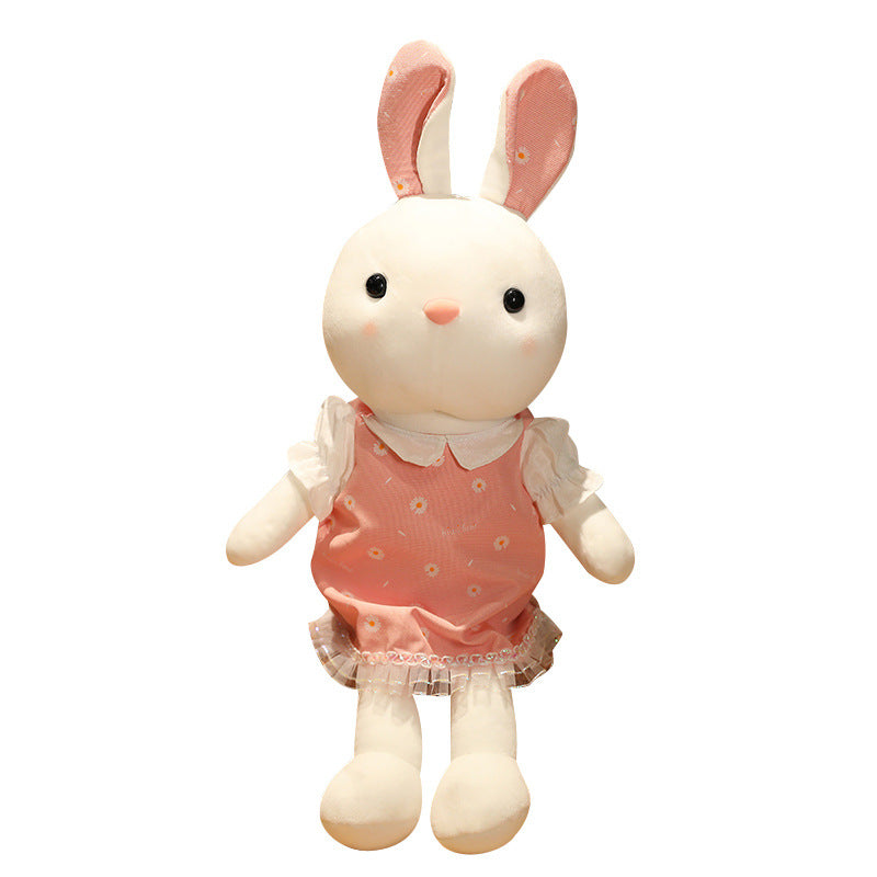 Cute Doudou Rabbit Plush Doll Doll Ragdoll Sleeping Pillow Little Bunny Toy Pink Girls' Gifts