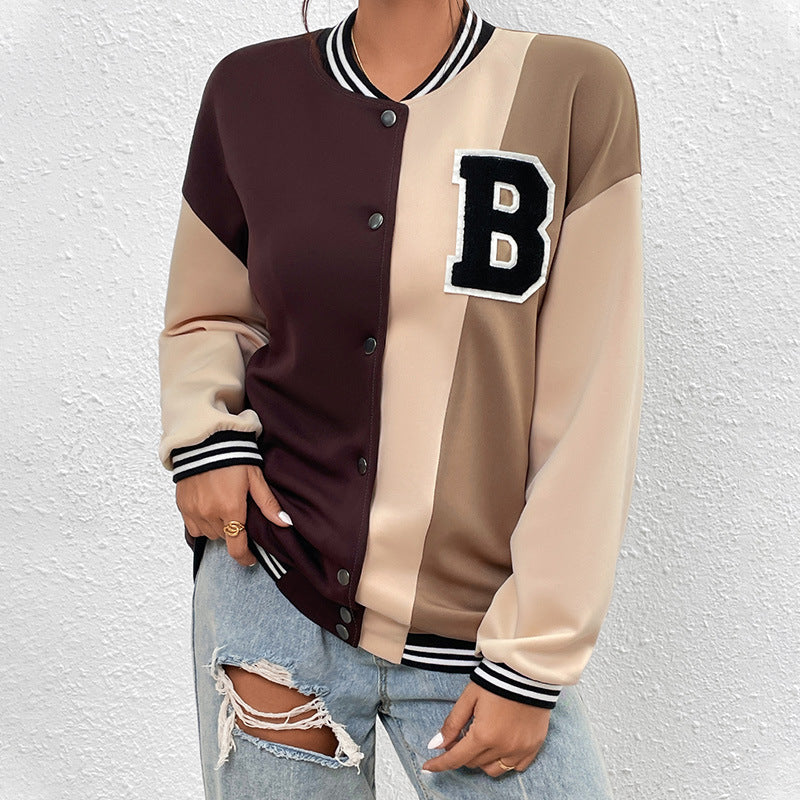 Autumn and Winter Women's Clothing New Fashion Baseball Jacket Coat