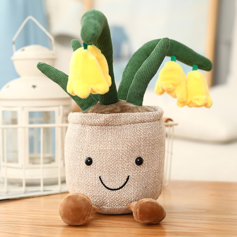 Cute Simulation Tulip Succulent Little Flower Home Decoration Bouquet Girlish Heart Cute Doll