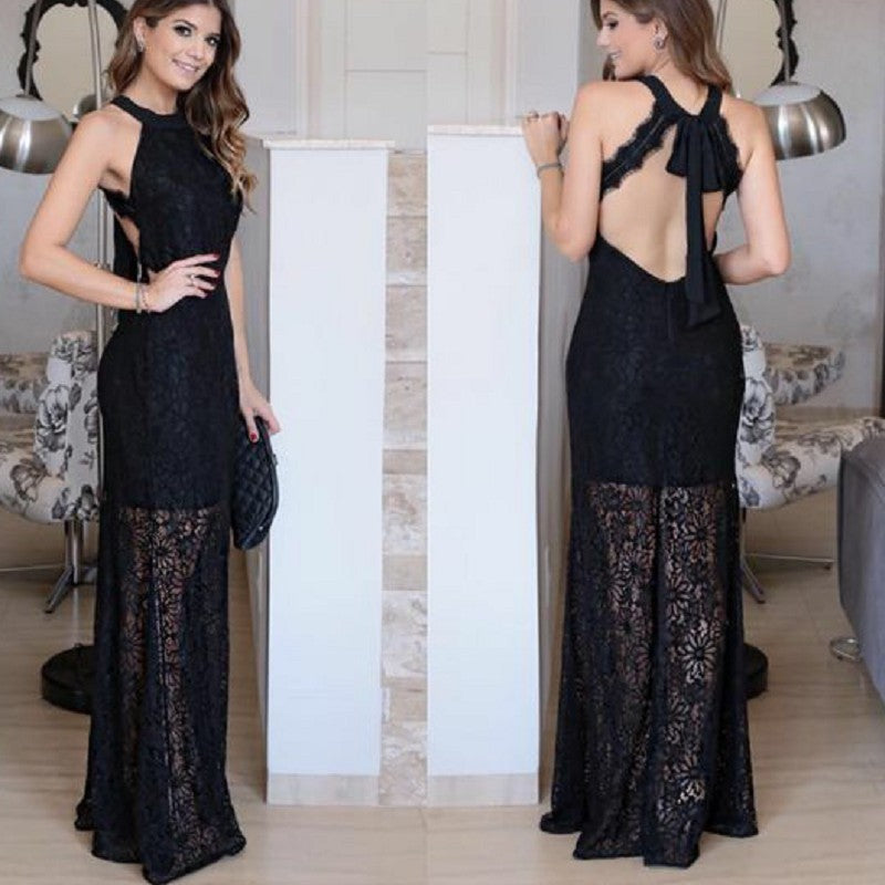 Sexy Sleeveless Backless Dress Dress