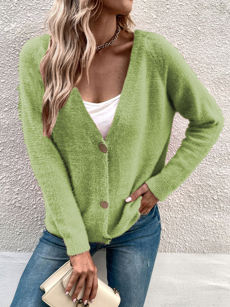 Women's Simple Breasted Cardigan Sweater Coat