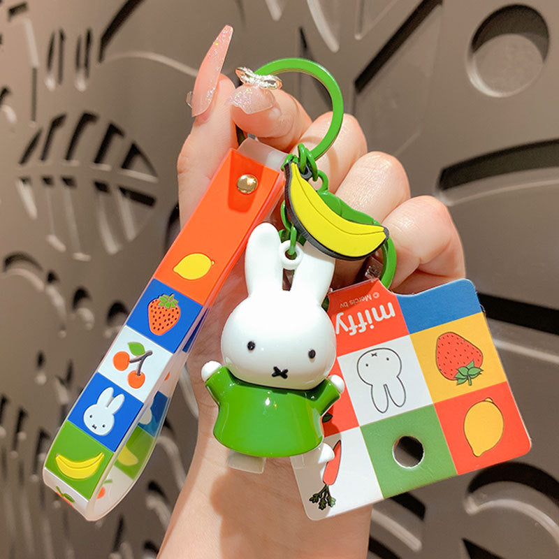 Cartoon Classic Miffy Cute Doll Keychain Couple Schoolbag Pendant Car Key Chain Small Gift