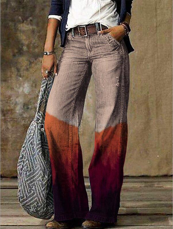 Large Size Women's Casual Pants Wide Leg Pants Trousers