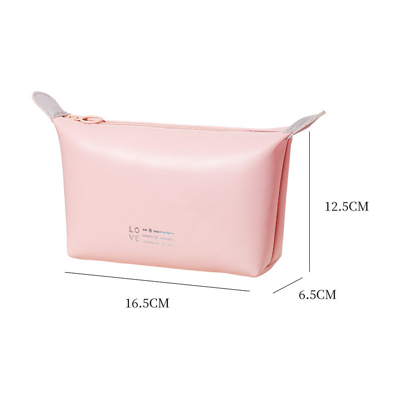 Heart Dumpling Making Waterproof Cosmetic Bag Wash Bag Convenient Portable Storage Bag Candy Color Cosmetic Bag