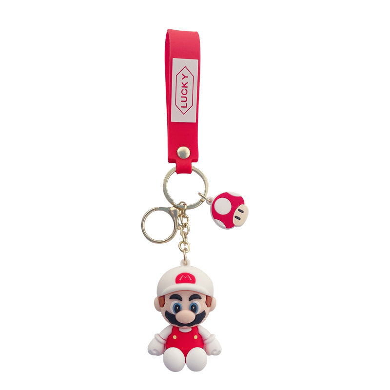 Creative Mario Personalized Keychain Small Gift Car Accessories Cartoon Key Chain Cartoon Bag Pendant