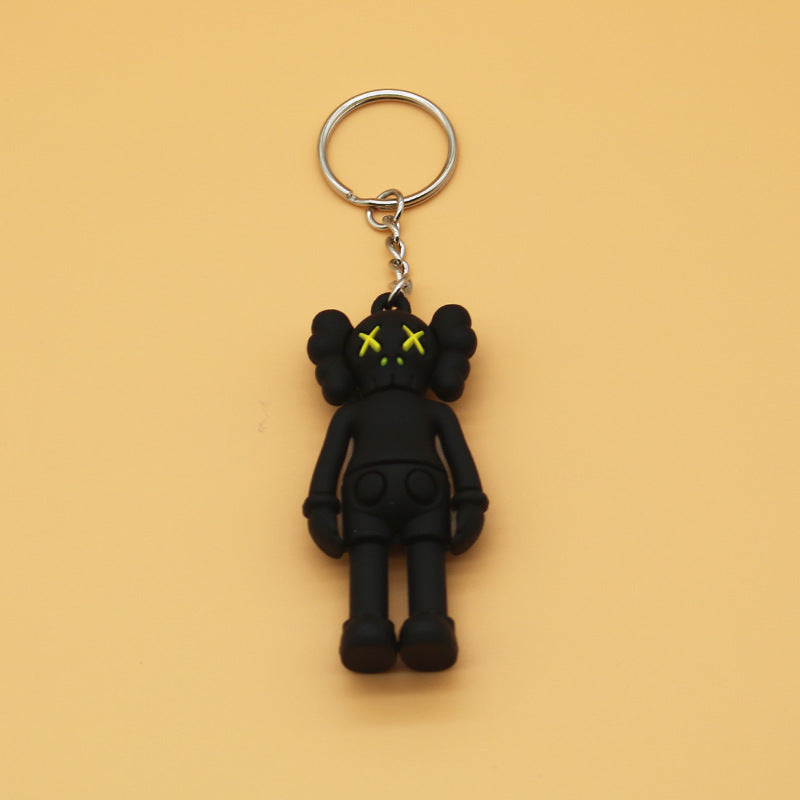 Cool Popular Brand Couple Sesame Street Key Ring KAWS Key Chain Simple Doll Pendant Bag Ornaments Small Gift