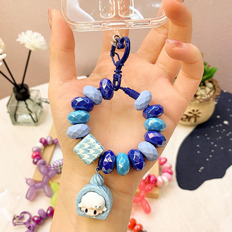 Creative Stay Cute Plush Little Monster Phone Chain Pendant Cartoon Couple Female Cars and Bags Accessories Keychain