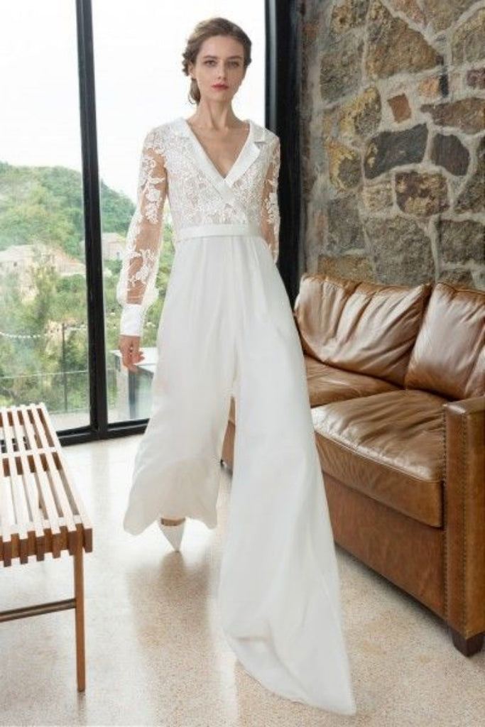 Belted Wide-Leg Pants Banquet Jumpsuit