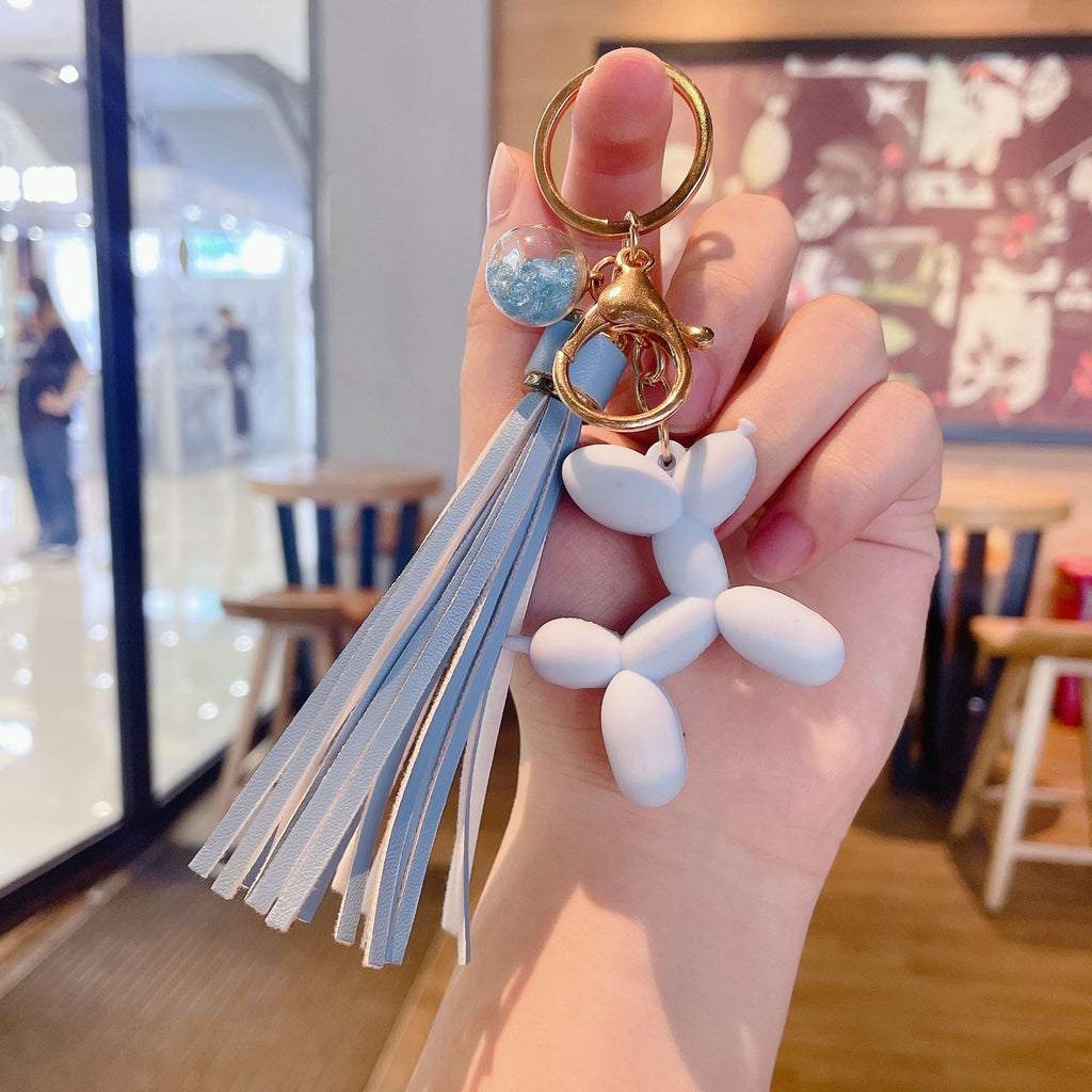 Creative Bubble Dog Tassel Key Chain Personality Key Chain Car Cute Key Ring Handbag Pendant Gift