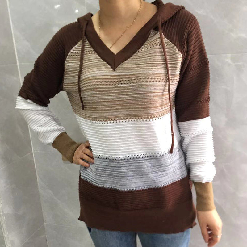 Bestseller Hooded Knitted plus Size Women's Sweater