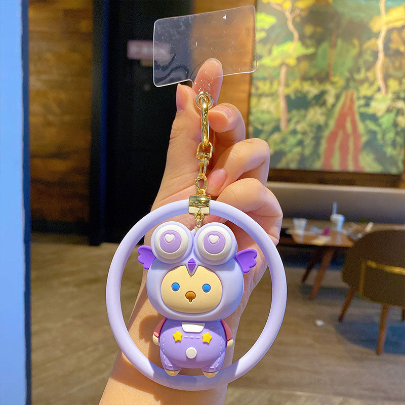 Creative Stay Cute Plush Little Monster Phone Chain Pendant Cartoon Couple Female Cars and Bags Accessories Keychain