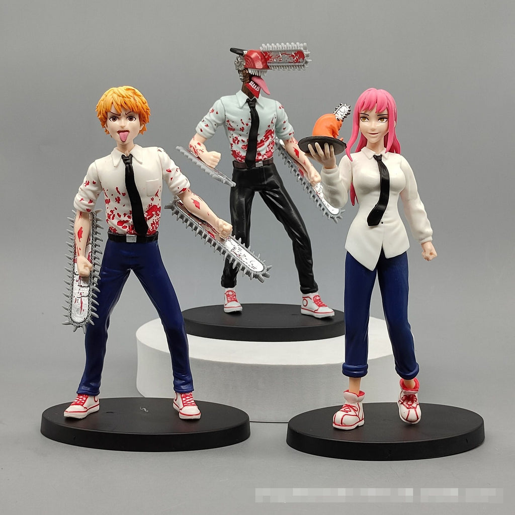 Chain Saw Human Electric Saw Human Electric Anime Garage Kits GK Devil Hunter Electric Boqi Tower Secondary Element Model Ornaments