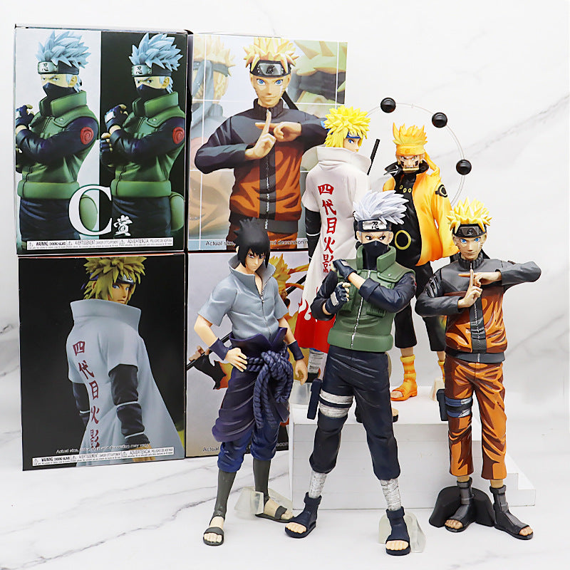 Adult Naruto Uzumaki Naruto Sasuke Kakashi Anime Garage Kits Model Furnishing Articles Peripheral Chassis Decoration Doll