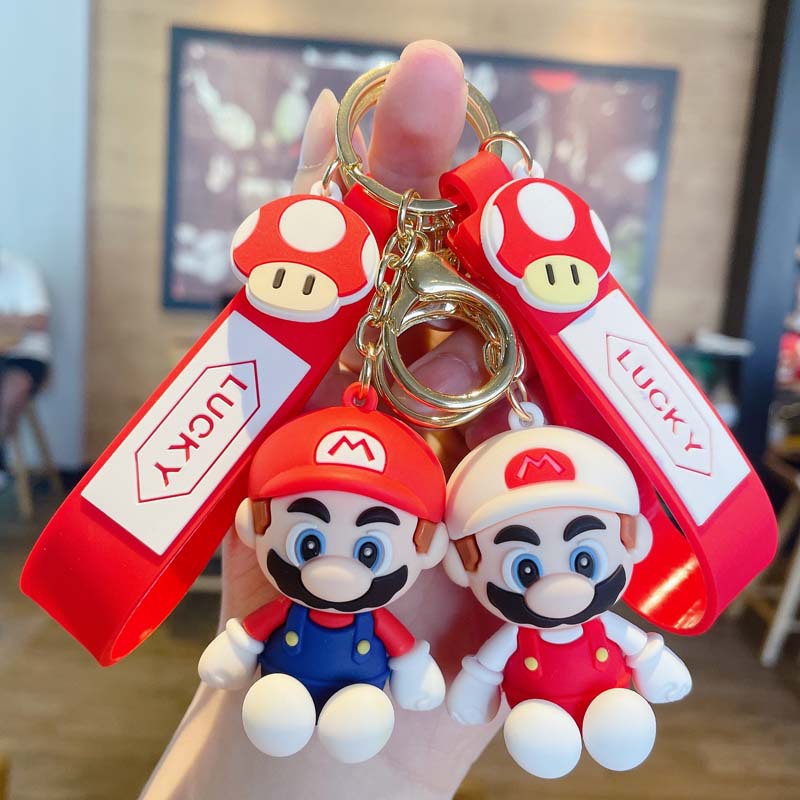 Creative Mario Personalized Keychain Small Gift Car Accessories Cartoon Key Chain Cartoon Bag Pendant